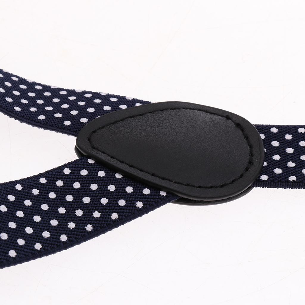 Toddler Adjustable Suspender Children's Harness Clip Collar Suit Navy