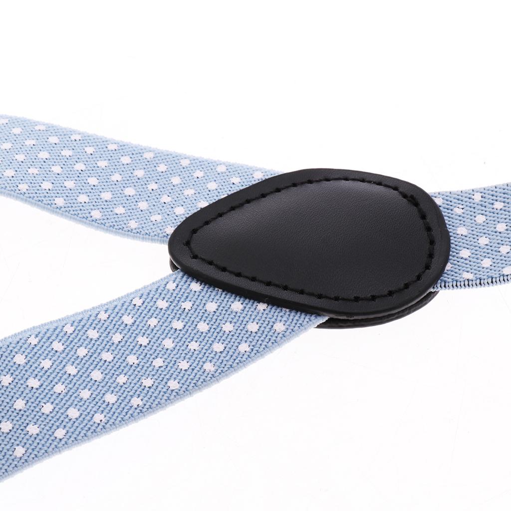 Toddler Adjustable Suspender Children's Harness Clip Collar Suit Light blue