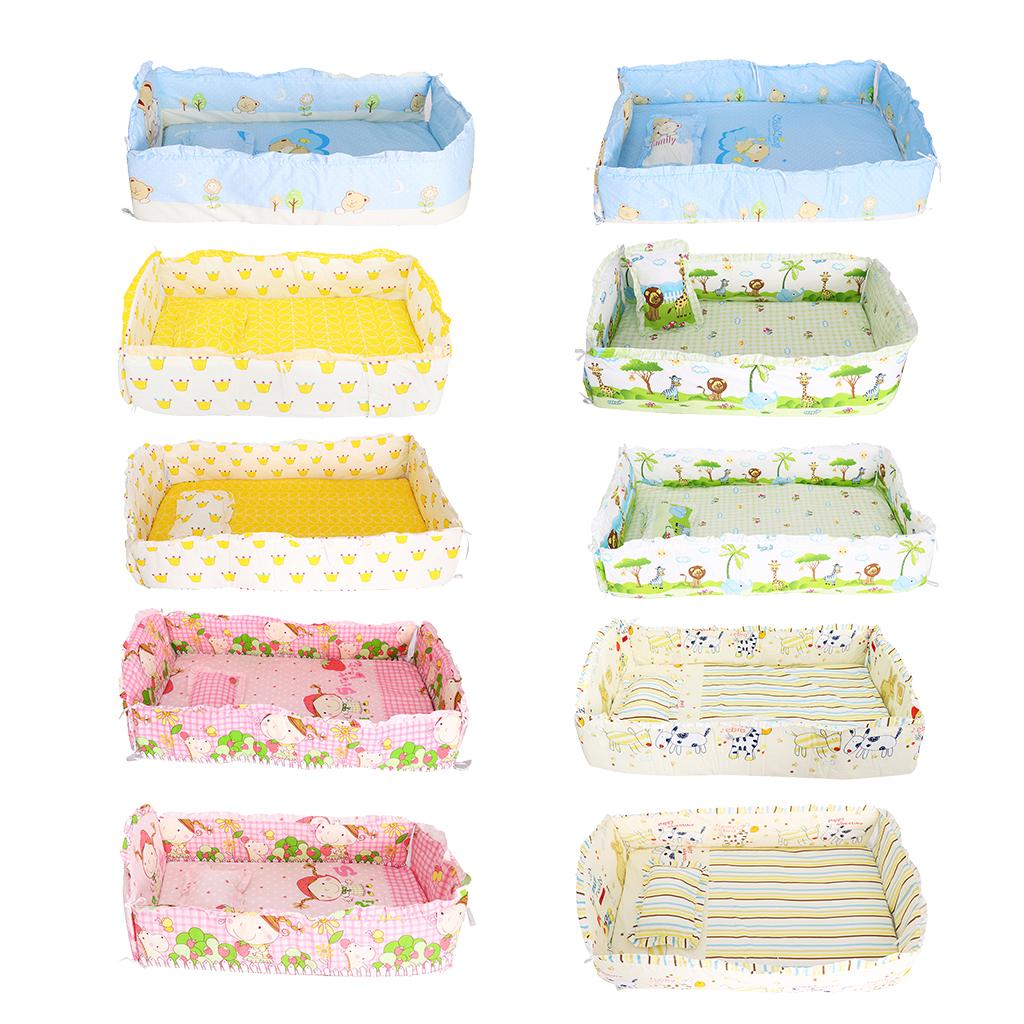 Crib Bedding Set Comforter Bed Surround Mattress 100x58cm Crown