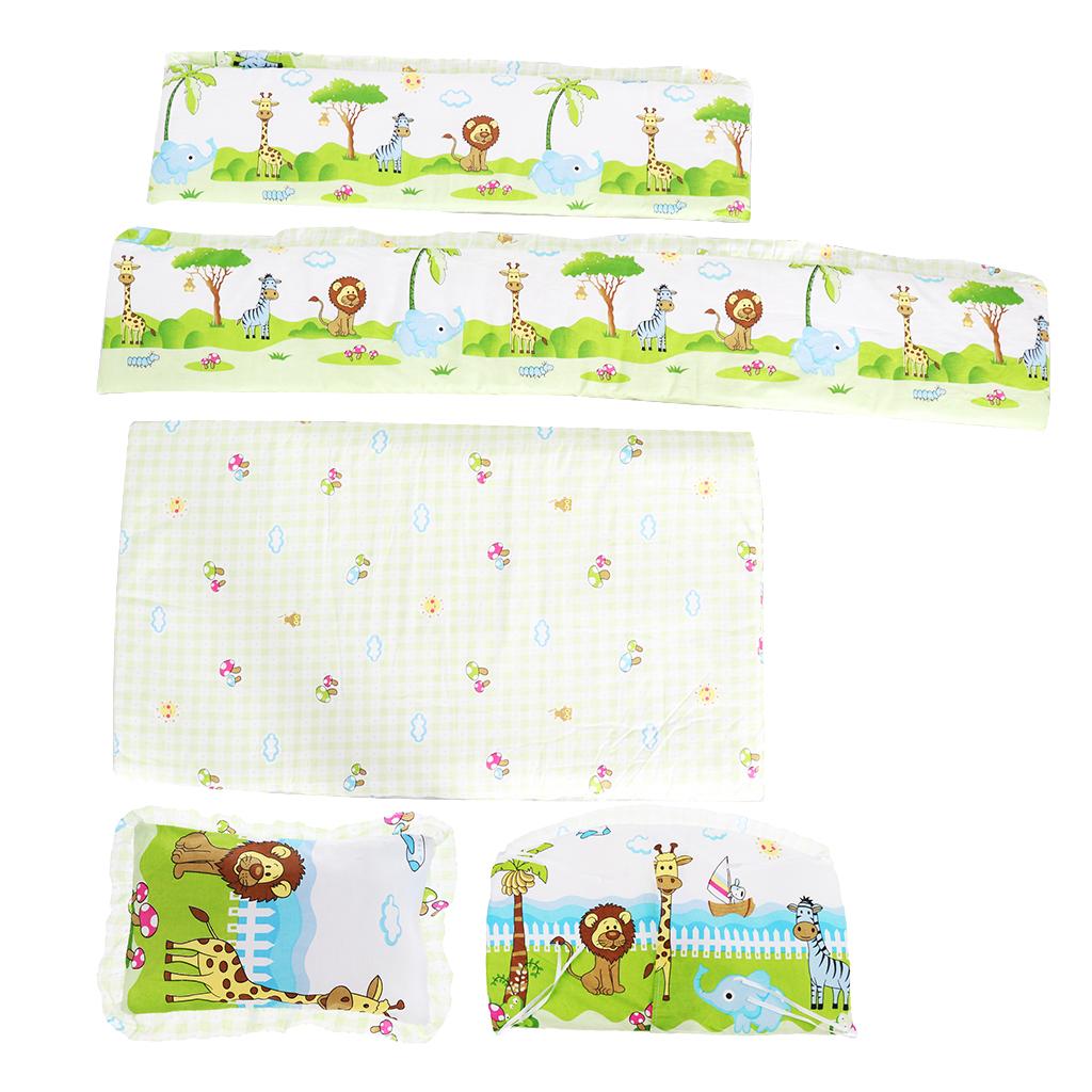 Crib Bedding Set Comforter Bed Surround Mattress 100x58cm Fantasy island