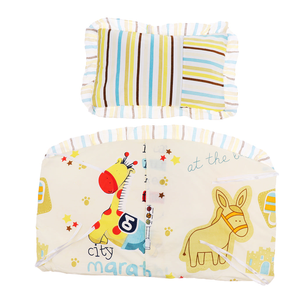Crib Bedding Set Comforter Bed Surround Mattress 100x58cm Running pony