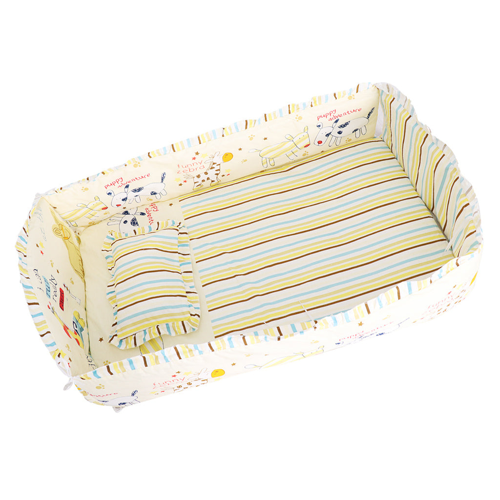 Crib Bedding Set Comforter Bed Surround Mattress 100x58cm Running pony