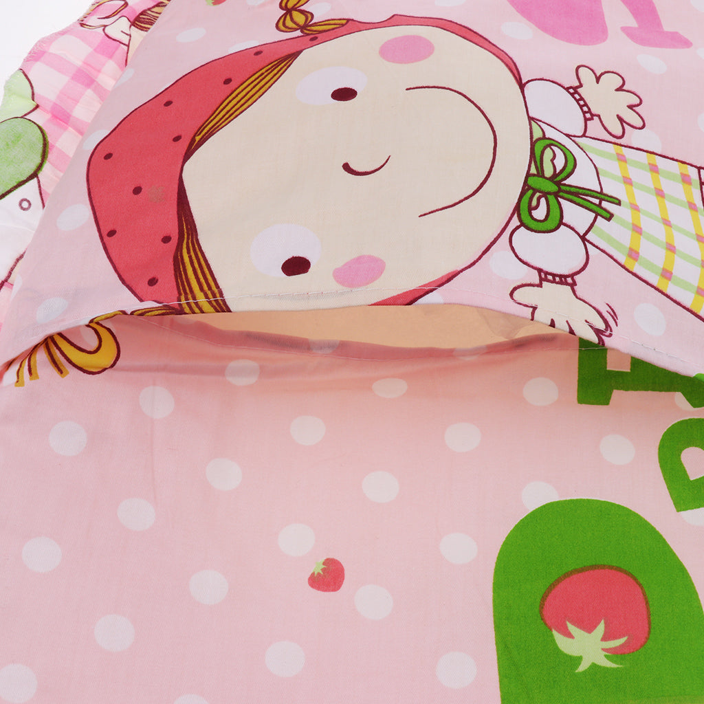 Crib Bedding Set Comforter Bed Surround Mattress 100x58cm Pink princess