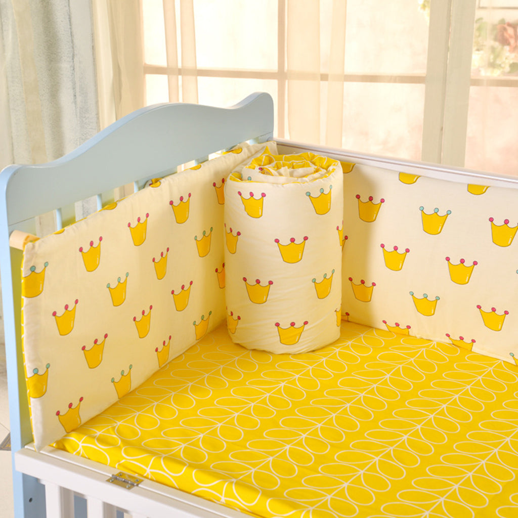 Crib Bedding Set Comforter Bed Surround Mattress 120x65cm Crown