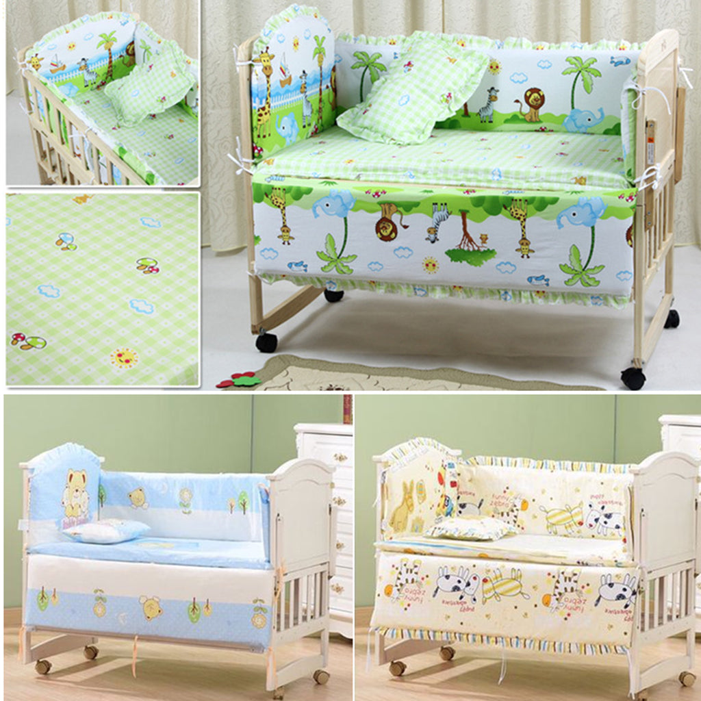 Crib Bedding Set Comforter Bed Surround Mattress 120x65cm Fantasy island