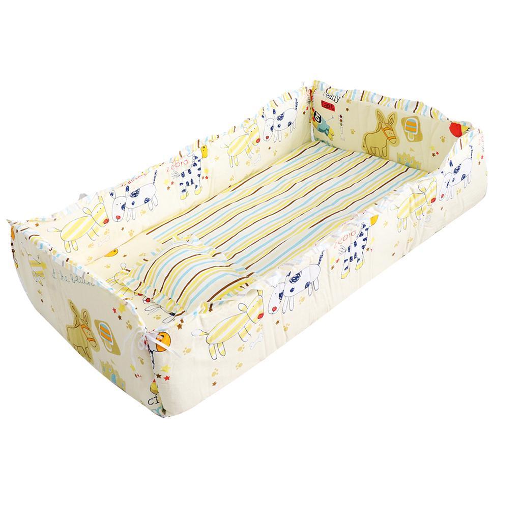 Crib Bedding Set Comforter Bed Surround Mattress 120x65cm Running pony