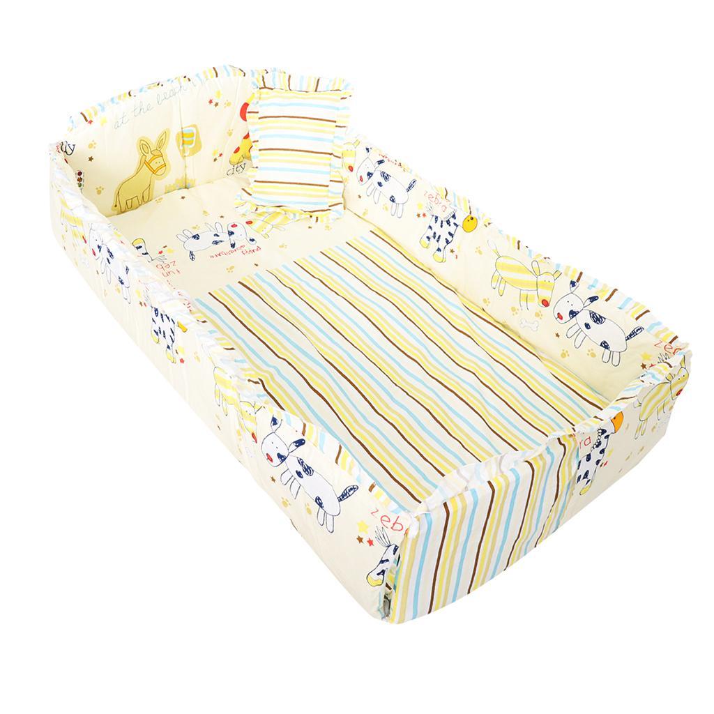 Crib Bedding Set Comforter Bed Surround Mattress 120x65cm Running pony