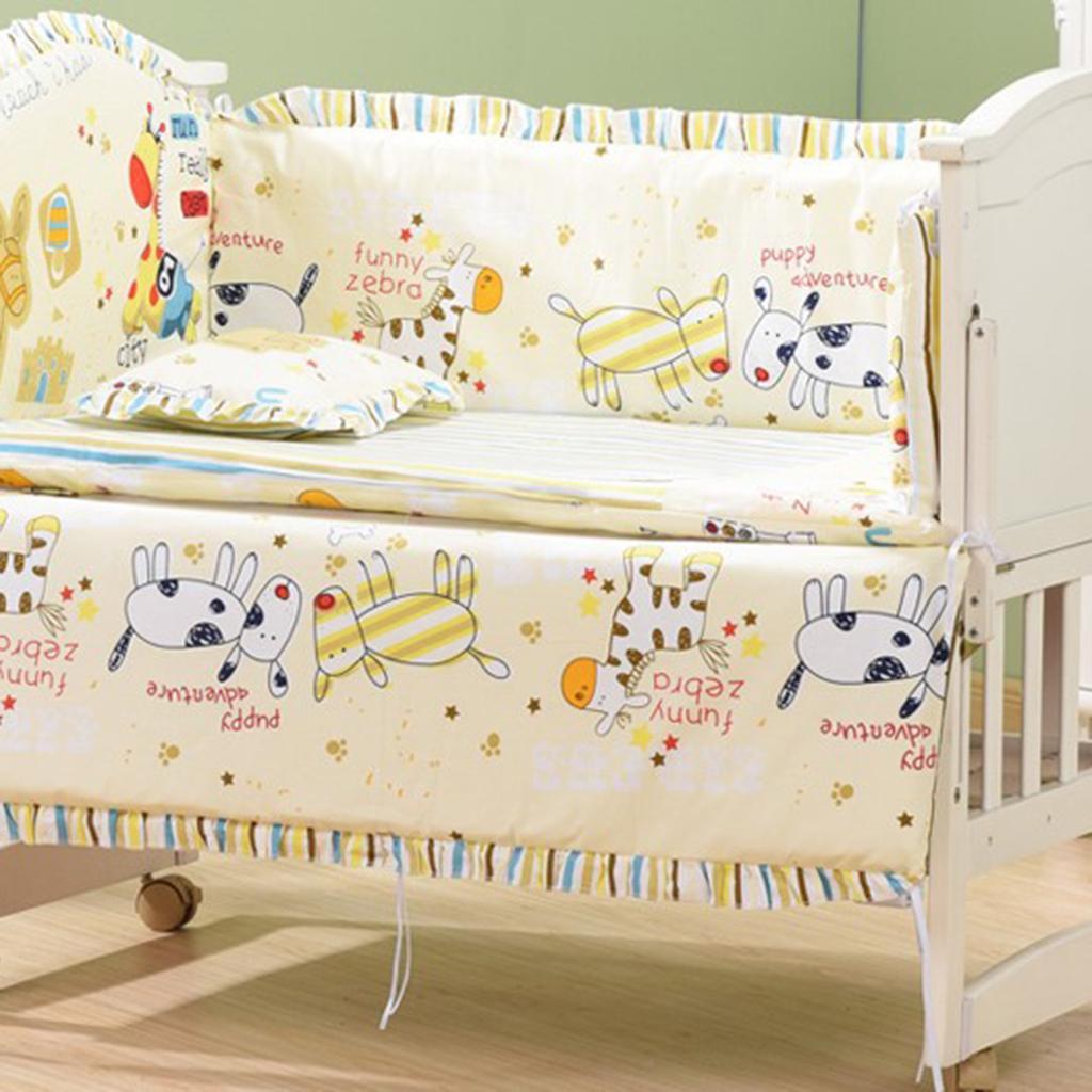 Crib Bedding Set Comforter Bed Surround Mattress 120x65cm Running pony