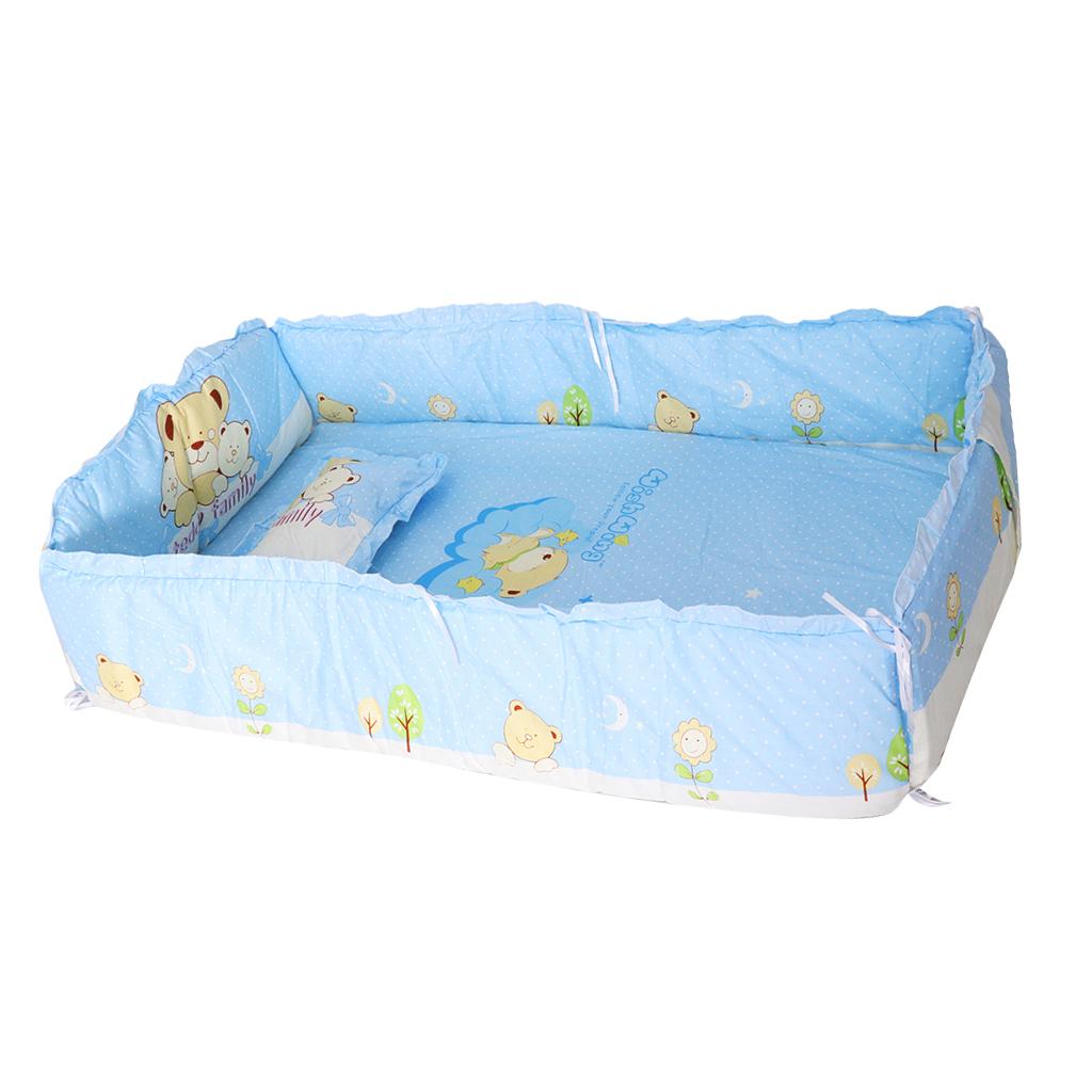 Crib Bedding Set Comforter Bed Surround Mattress 120x65cm Three bears