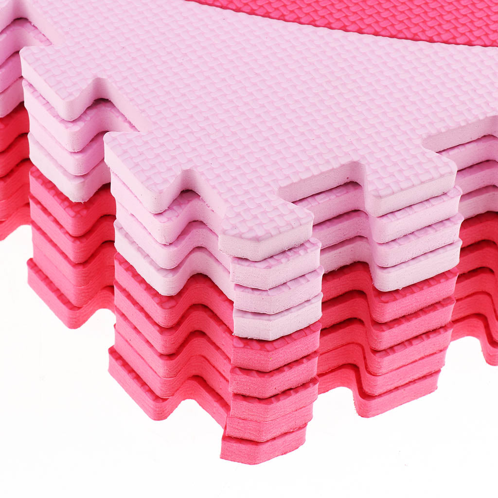 Children's Educational Toys Puzzle Crawling Mat EVA Mats Love pink red