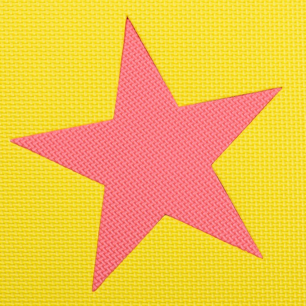 Children's Educational Toys Puzzle Crawling Mat EVA Mats Star red yellow