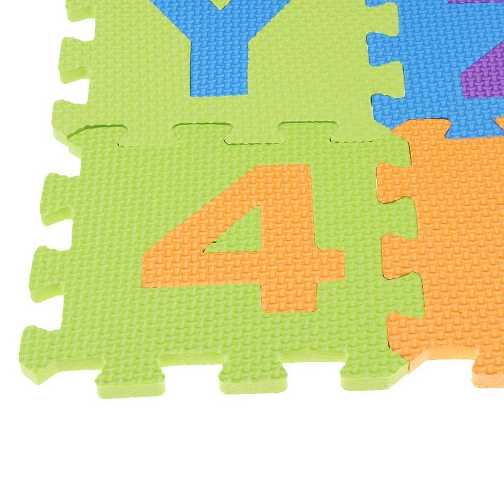 KIDS 36PC COLOURFUL FOAM ALPHABET SOFT JIGSAW PUZZLE PLAY LEARNING MAT NUMBERS