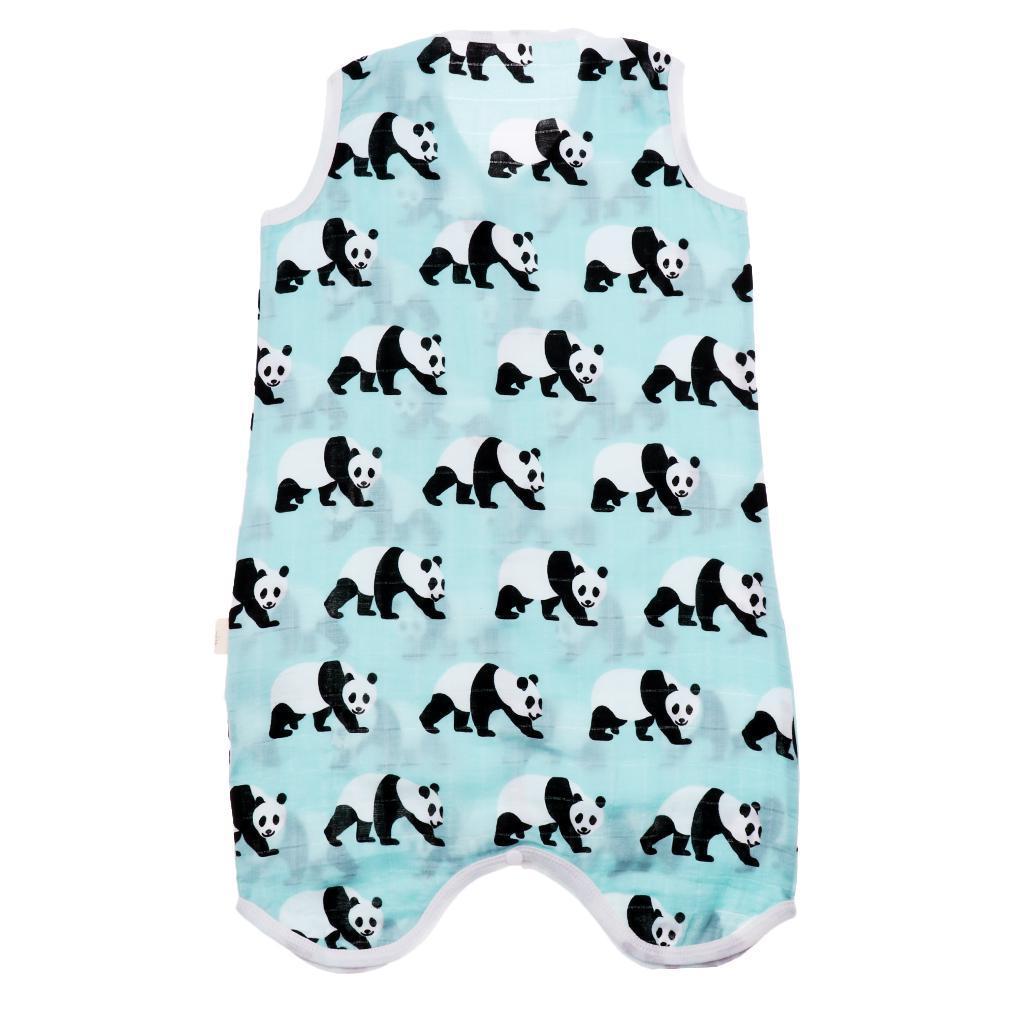 Kids Baby Wearable Safe Sleep Muslin Cotton Sleeping Bag 1-2T Panda