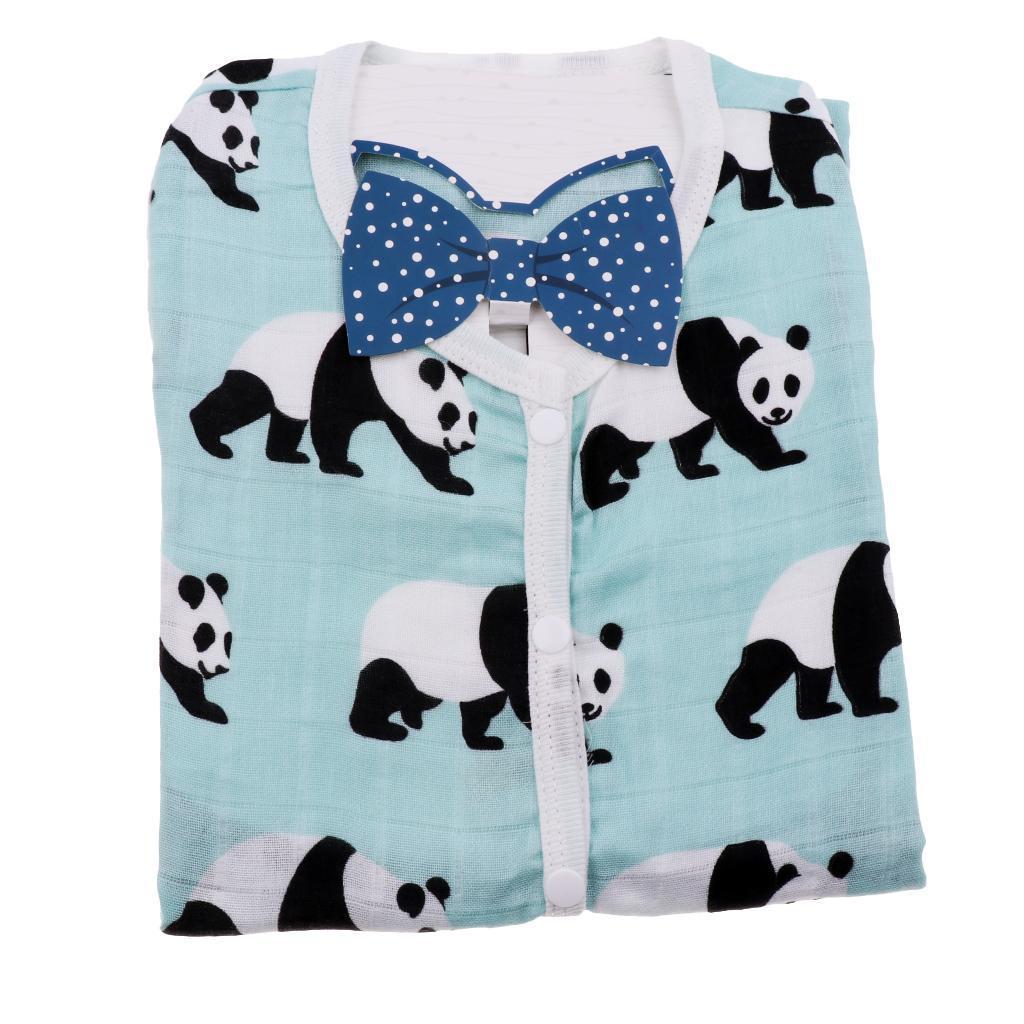 Kids Baby Wearable Safe Sleep Muslin Cotton Sleeping Bag 1-2T Panda