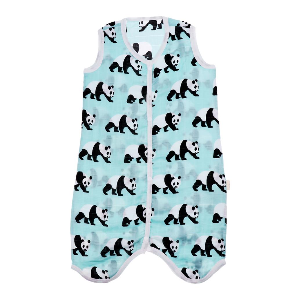 Kids Baby Wearable Safe Sleep Muslin Cotton Sleeping Bag 2-3T Panda