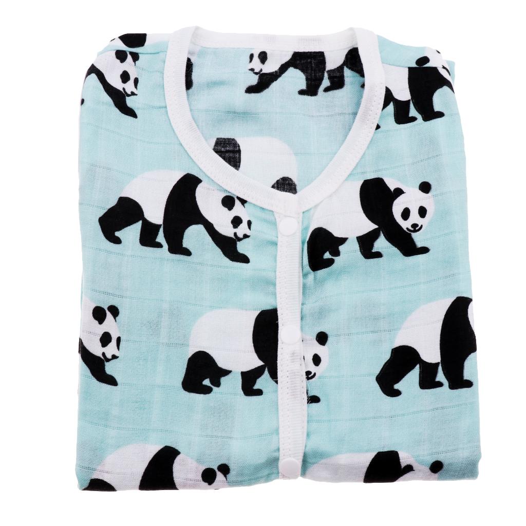 Kids Baby Wearable Safe Sleep Muslin Cotton Sleeping Bag 2-3T Panda