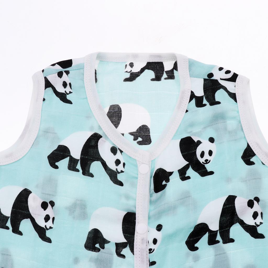 Kids Baby Wearable Safe Sleep Muslin Cotton Sleeping Bag 2-3T Panda
