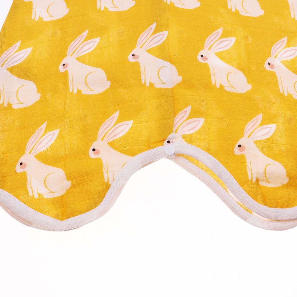 Kids Baby Wearable Safe Sleep Muslin Cotton Sleeping Bag 1-2T Rabbit
