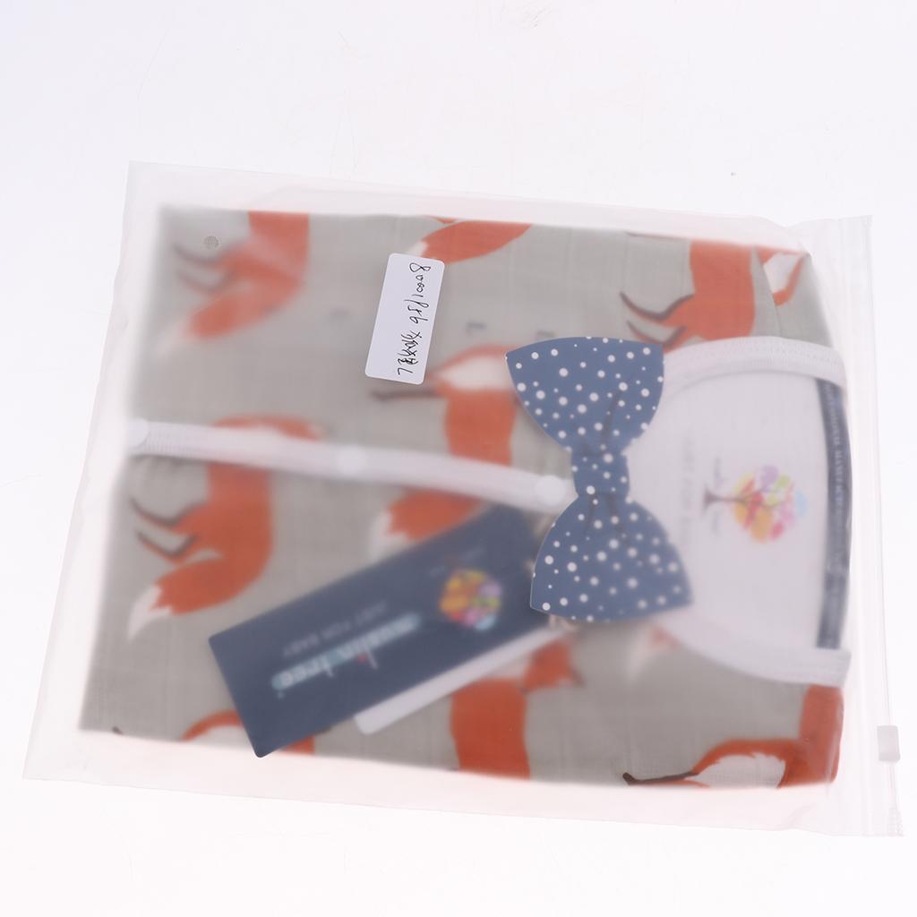 Kids Baby Wearable Safe Sleep Muslin Cotton Sleeping Bag 2-3T Fox