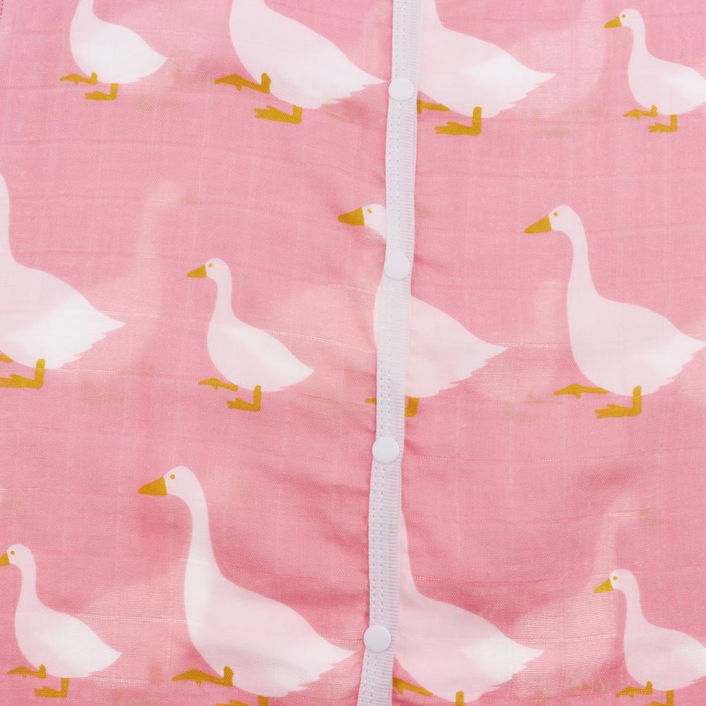 Kids Baby Wearable Safe Sleep Muslin Cotton Sleeping Bag 1-2T Swan