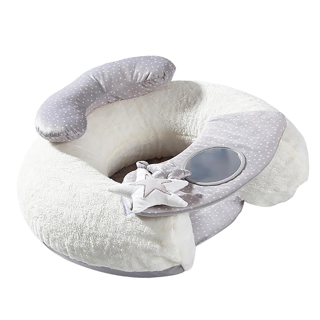 Toddler Learning To Sit Inflatable Sofa Cute Cotton Baby Soft Seat Holder