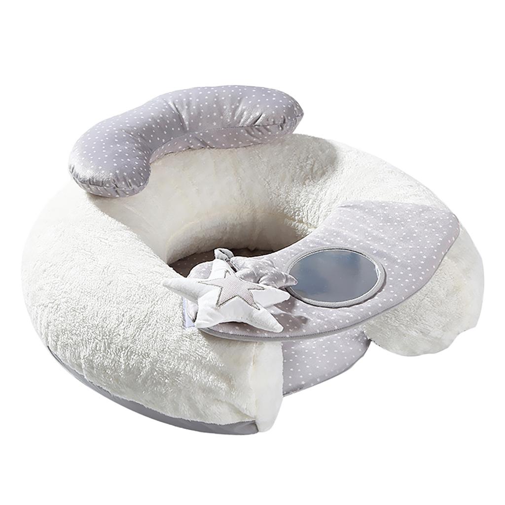 Toddler Learning To Sit Inflatable Sofa Cute Cotton Baby Soft Seat Holder