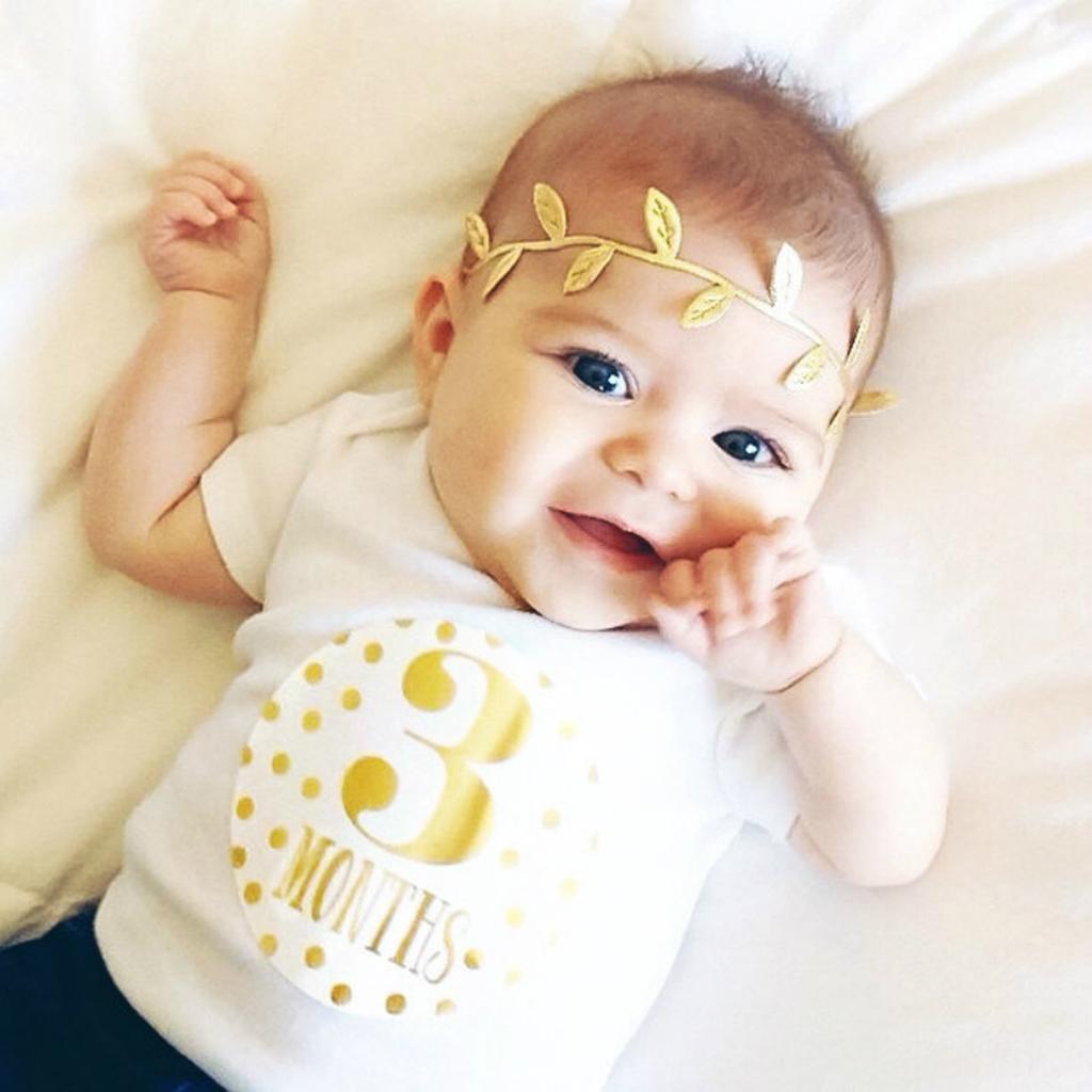 Monthly Baby Stickers Baby Boys Girls 12 Months Milestone Stickers Style-2