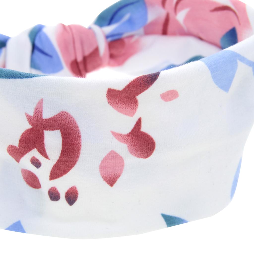 Baby Swaddle Blanket Sleeping Swaddle Muslin Wrap Headband Floral