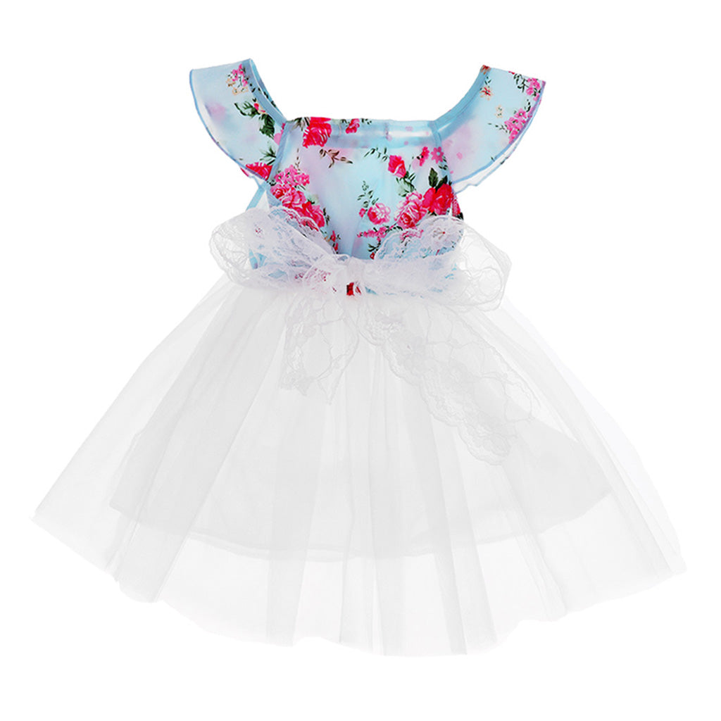 Baby Girls Princess Dress Sleeveless Floral Print Dress 3 Years
