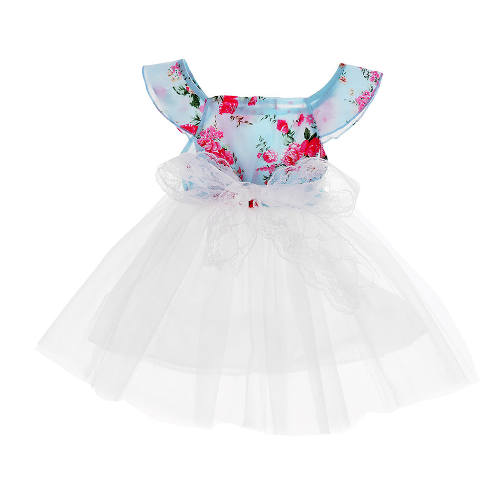 Baby Girls Princess Dress Sleeveless Floral Print Dress 3 Years