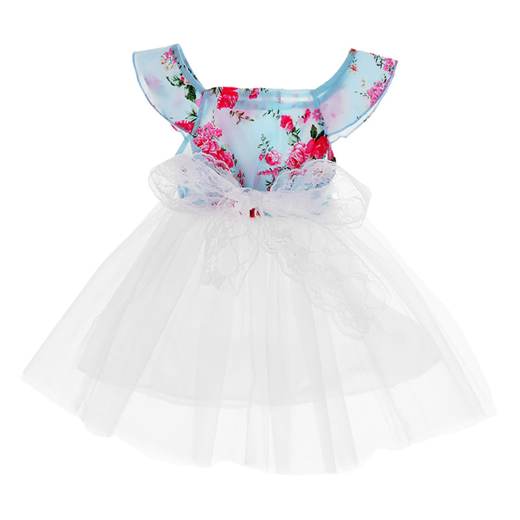 Baby Girls Princess Dress Sleeveless Floral Print Dress 3 Years