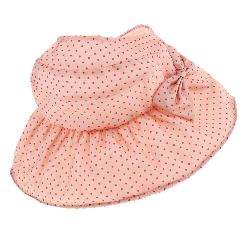 Children's Empty Top Hat Big Sun Protection Sun Visor Pink