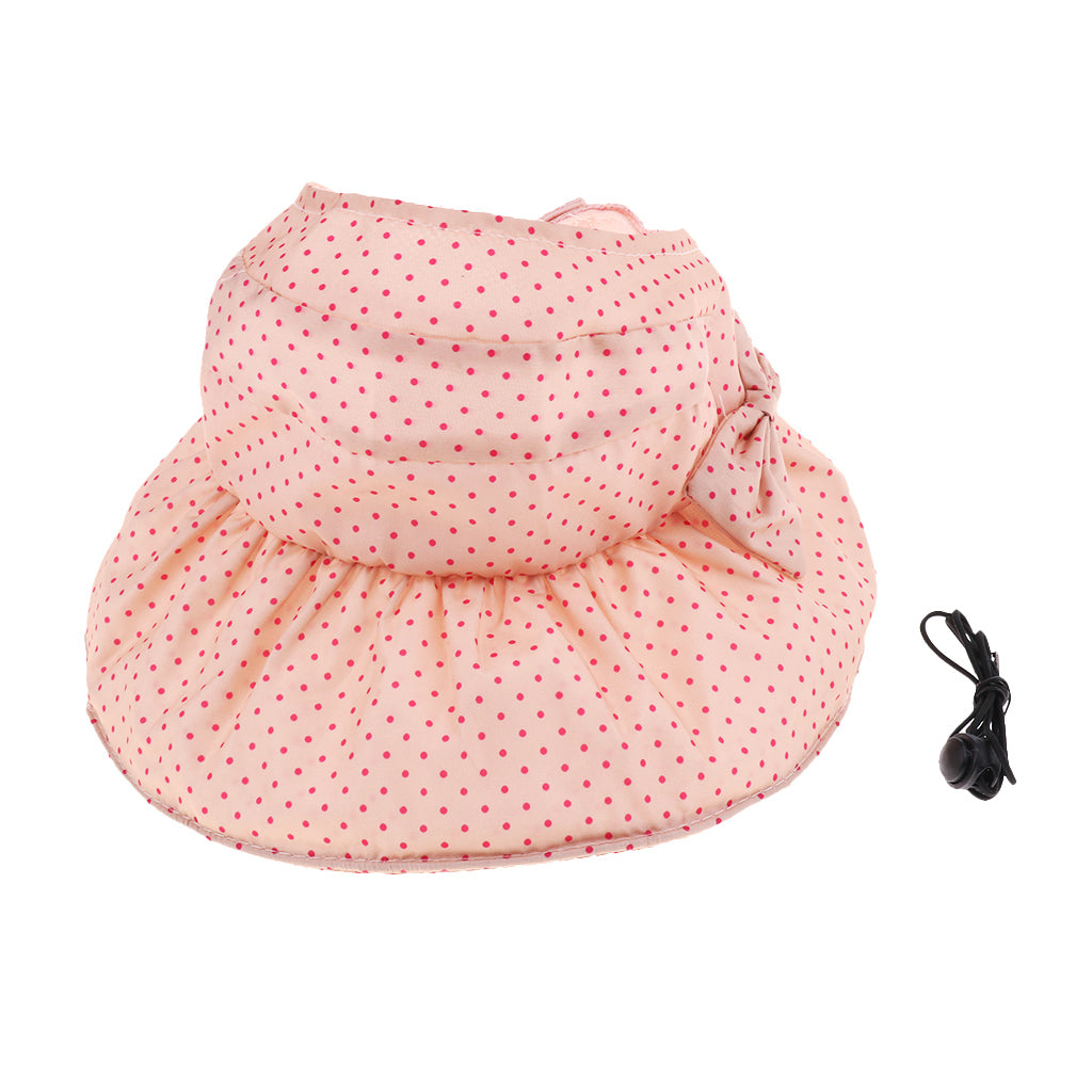 Children's Empty Top Hat Big Sun Protection Sun Visor Pink