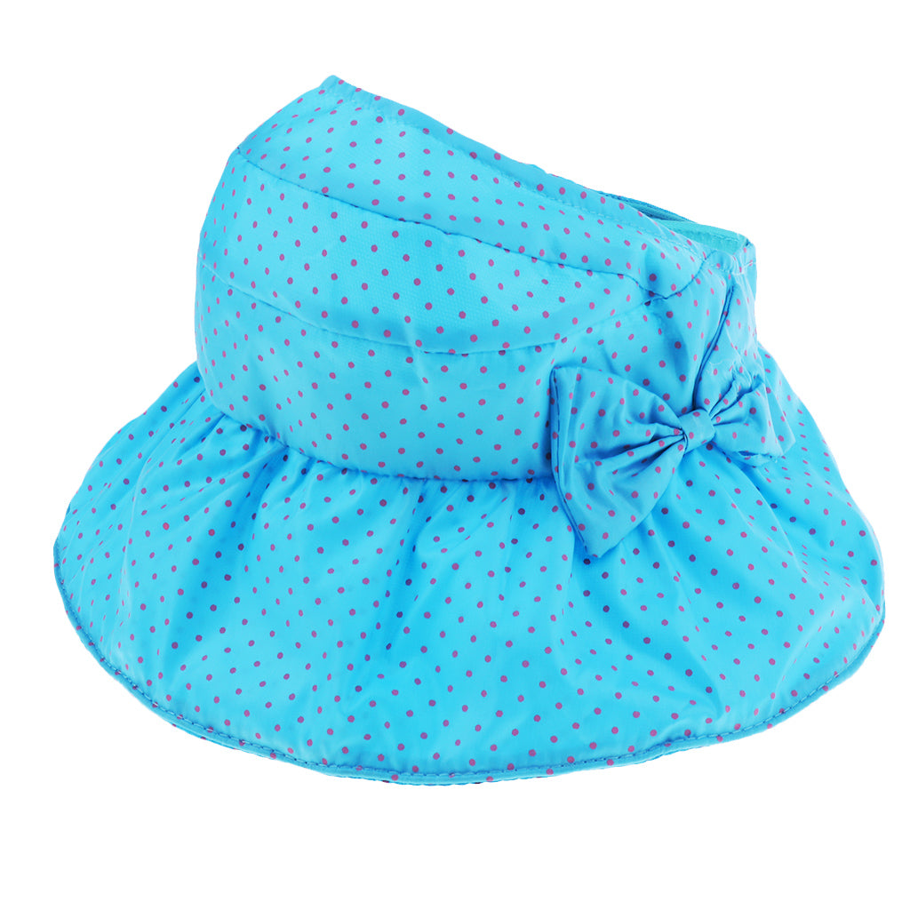 Children's Empty Top Hat Big Sun Protection Sun Visor Blue
