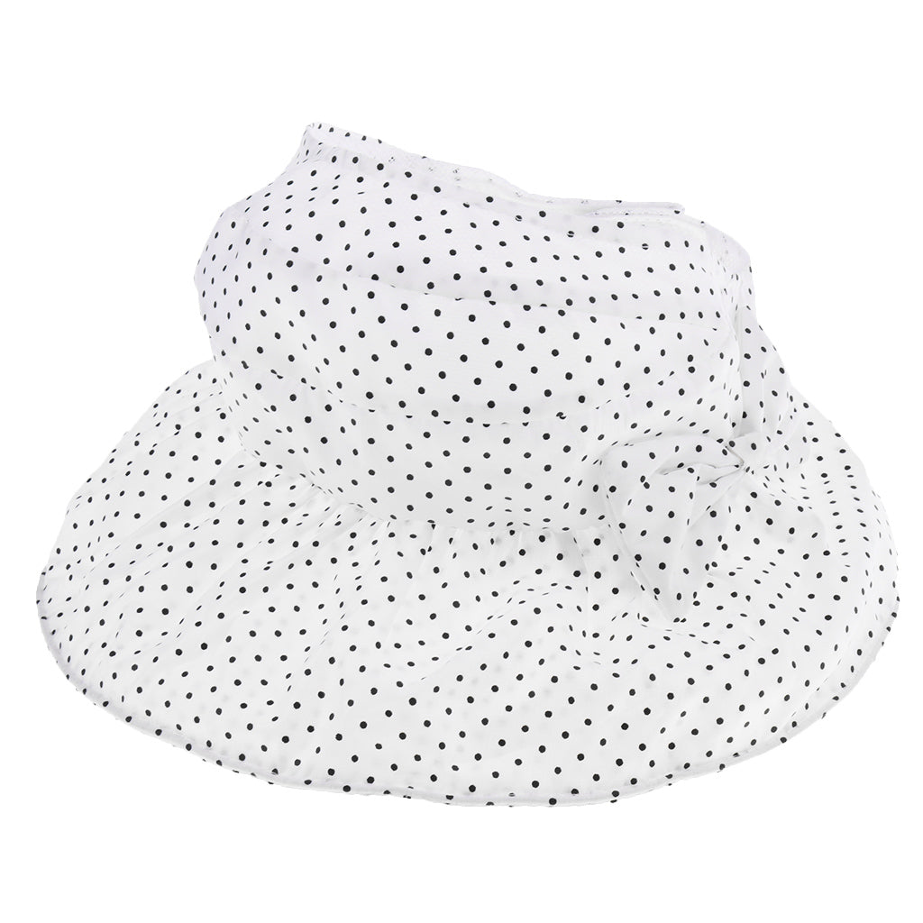 Children's Empty Top Hat Big Sun Protection Sun Visor White