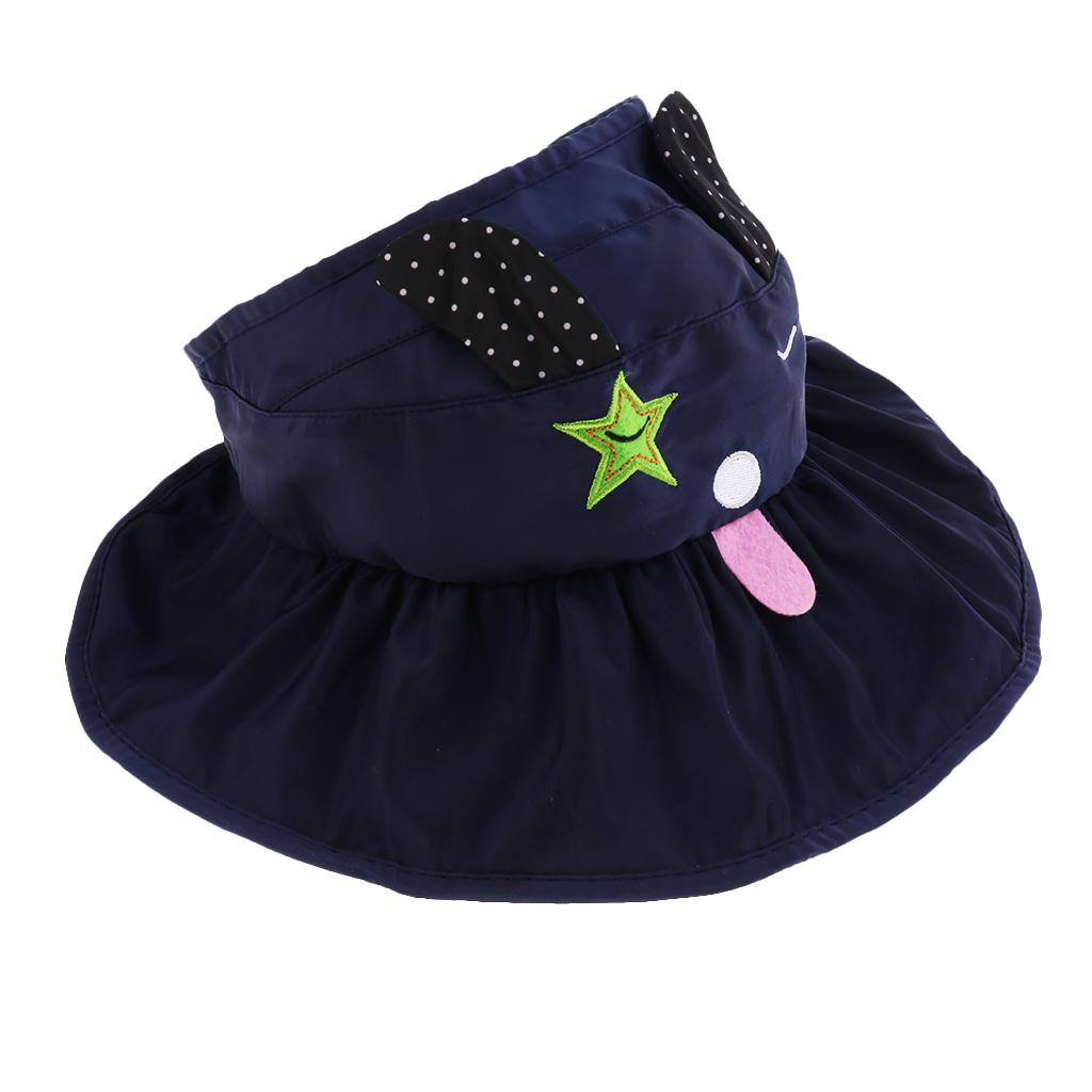 Baby Sun Hat Summer Beach Hat Wide Brim Visor Cap Kids Navy