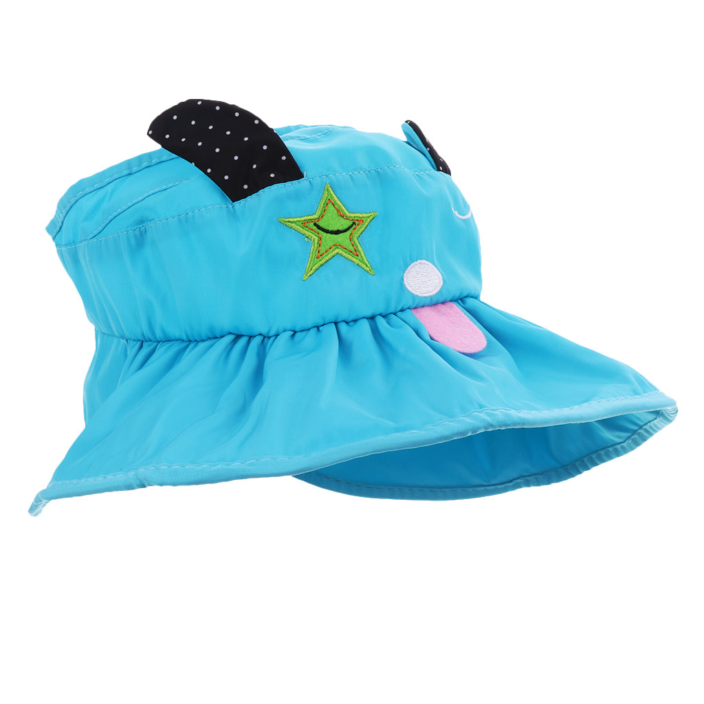 Baby Sun Hat Summer Beach Hat Wide Brim Visor Cap Kids Green