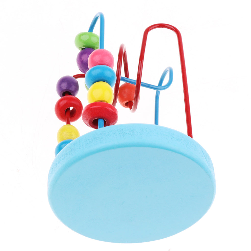 Baby Kids Educational Puzzle Toy Mini Around Beads Wire Maze PreSchool Toys