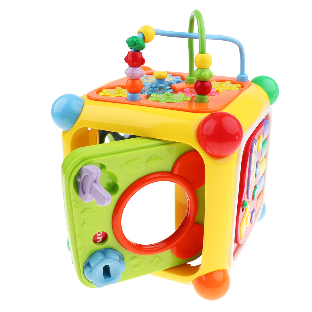 Geometric Shape Puzzle Sorter Toy Education Muisc Box for Kids Baby
