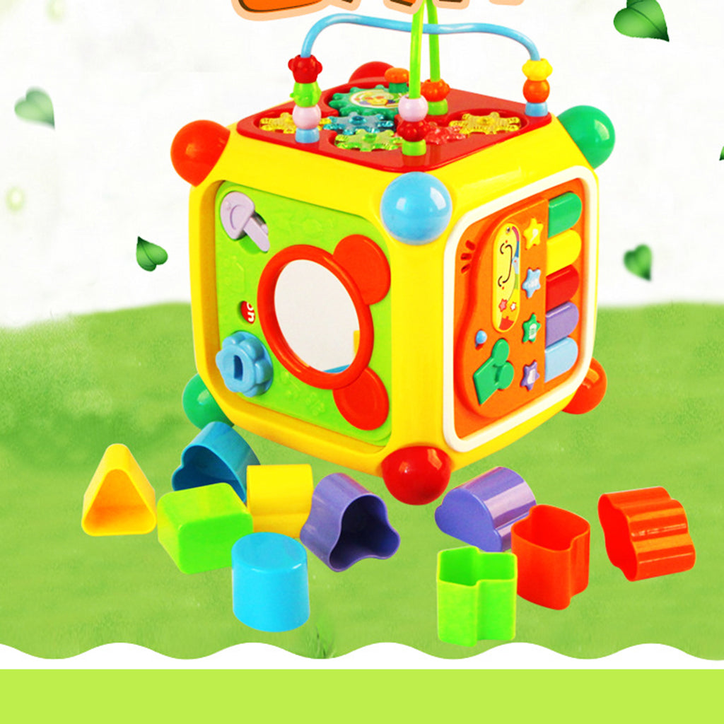 Geometric Shape Puzzle Sorter Toy Education Muisc Box for Kids Baby