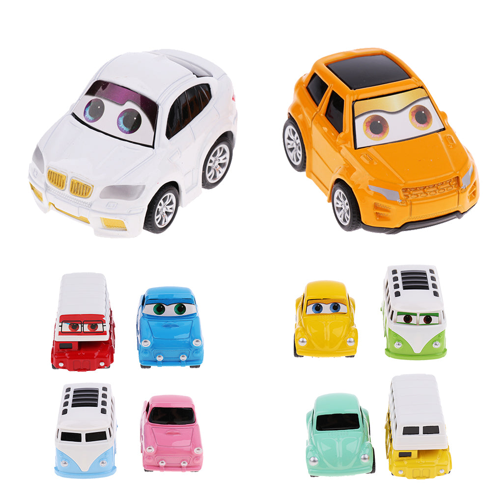 Mini Plastic Vehicle Set,Pull Back Truck and Car Toys for Kids Child Style 1