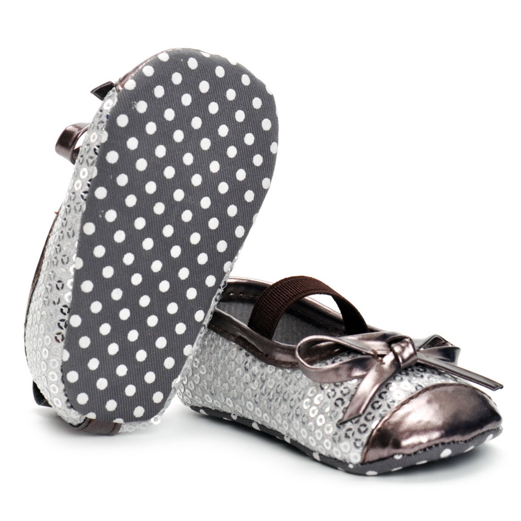 Baby Girls Fashion Sequin Round Toe Cute Princess Shoes 0-6 Months
