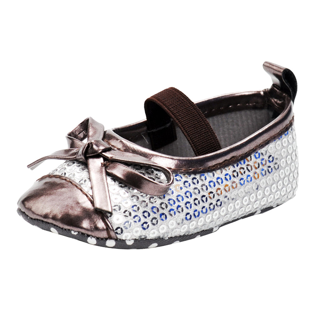 Baby Girls Fashion Sequin Round Toe Cute Princess Shoes 0-6 Months