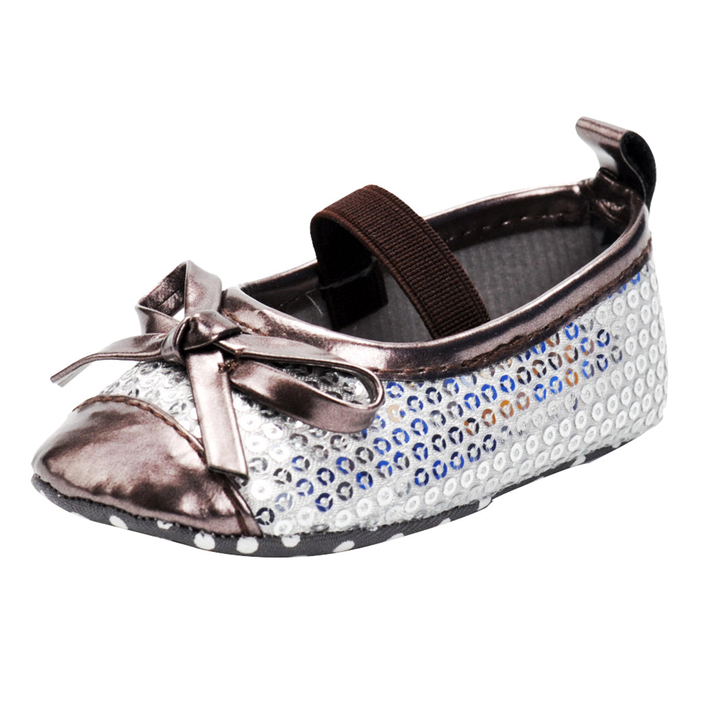 Baby Girls Fashion Sequin Round Toe Cute Princess Shoes 0-6 Months