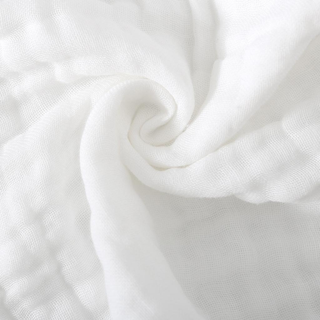 Soft Baby Infant Newborn Cotton Gauze Bath Towel Bathing Cloth White