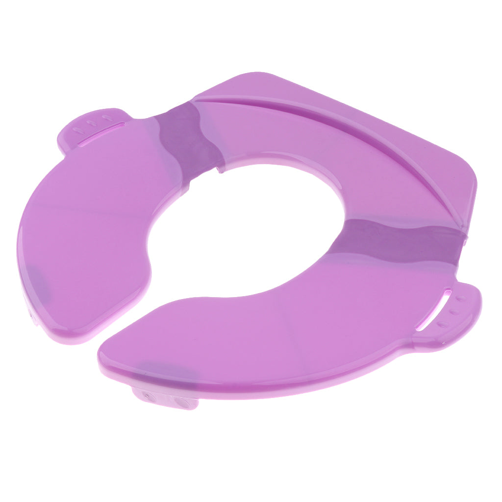Folding Travel Potty Seat for Baby Portable Training Toilet Toddler Purple
