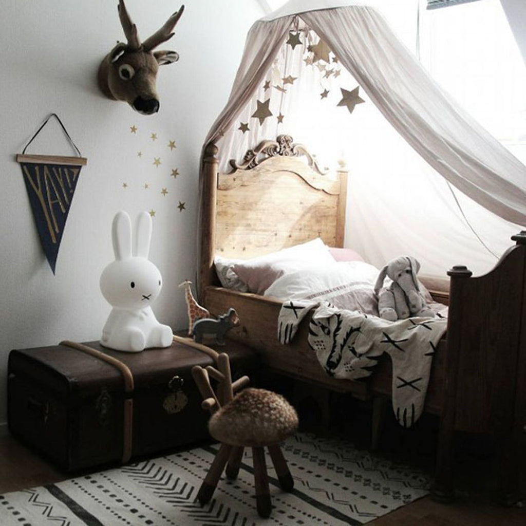 Mosquito Net Bed Canopy Yarn Play Tent Bedding for Kids Playing Gray