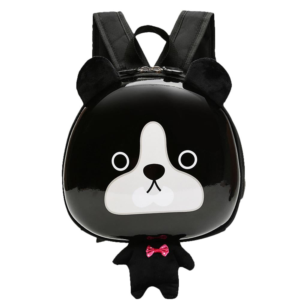 Kids Baby Cartoon Backpack Schoolbag Preschool Shoulder Bag Black Dog