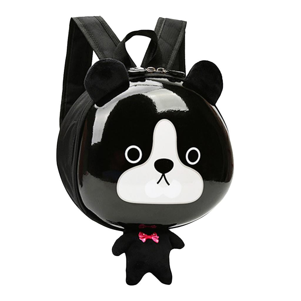 Kids Baby Cartoon Backpack Schoolbag Preschool Shoulder Bag Black Dog