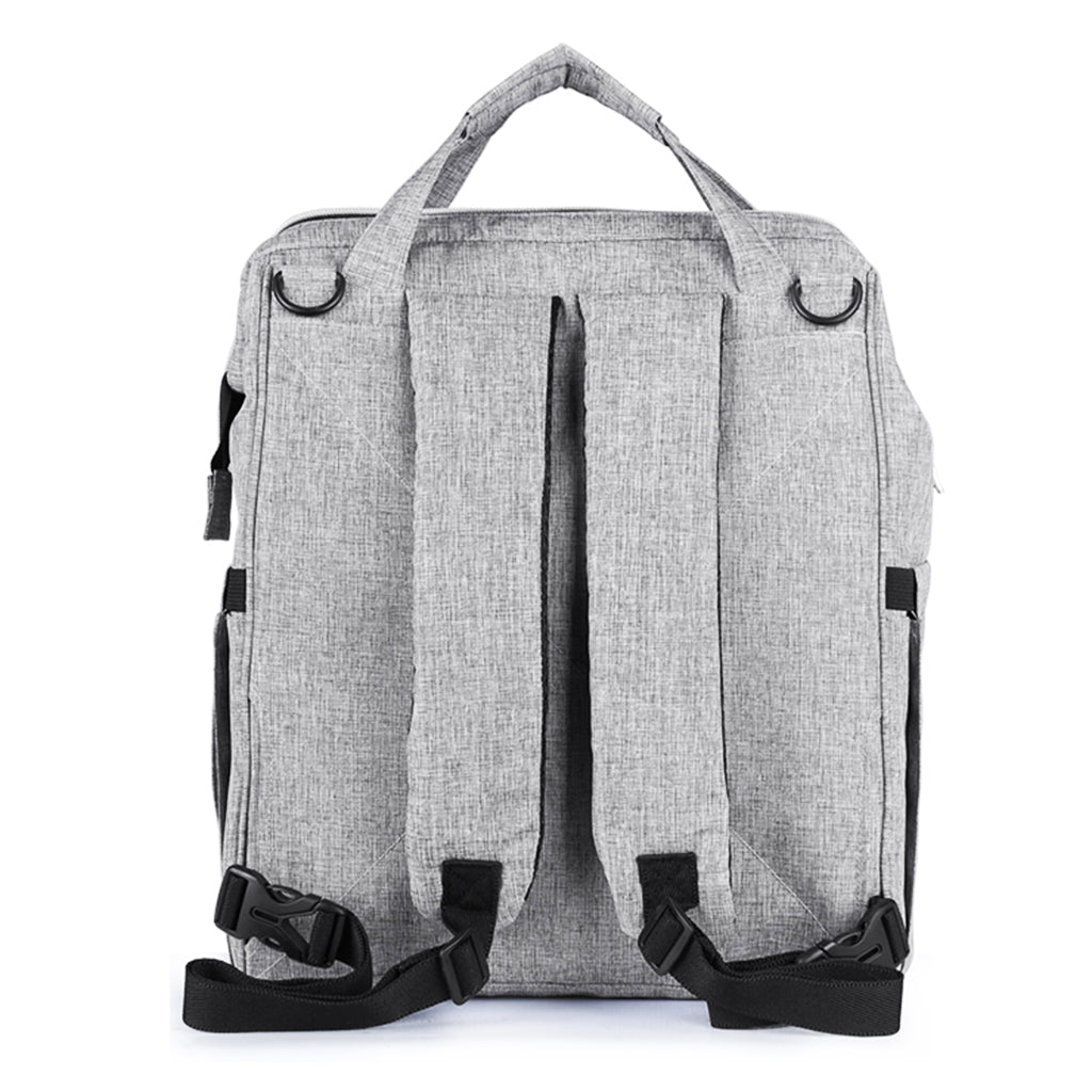 Baby Diaper Nappy Mummy Changing Bag Backpack Multi-function Bag Gray